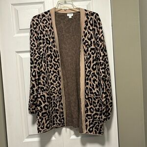 J.Crew Factory Leopard Cardigan